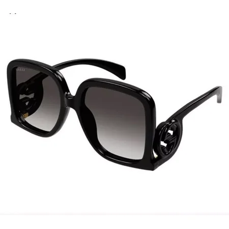 Gucci Ladies Sunglasses Black Oversized GG 1326 001 58mm