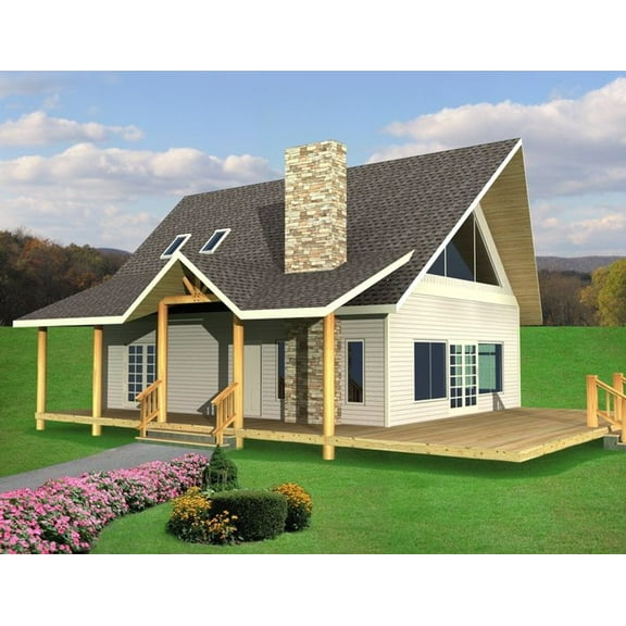 001-3235: Northwest 2 Bed, 2 Bath Luxury Home Plan, 1500 Sq Ft: Full Blueprints with License to Build by Home Plan Marketplace - Lesuto