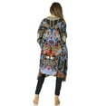 thumbnail image 2 of Sakkas Zeni Women's Short sleeve V-neck Summer Floral Print Caftan Dress Cover-up - 545 - One Size, 2 of 5