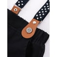 thumbnail image 4 of CARETOO Baby Boy Clothes Suits Gentleman Dress Romper Beret Hat Suspender Pants Bow Tie Outfit 0-24M, 4 of 10