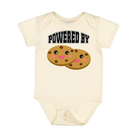 

Inktastic Powered by Cookies Gift Baby Boy or Baby Girl Bodysuit