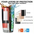 thumbnail image 7 of 20 Oz Red and Black Modern Art Geometric Coffee Tumbler Double Wall Insulated Stainless Steel Water Bottle | Metal Reusable Thermoses Flask with Cup Cap | Leak & Sweat Proof with Anti-Dust Lid, 7 of 7