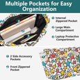 thumbnail image 3 of FORMRS Tote Bag for Women Quilted Large Capacity Travel Work Carry On Shoulder Handbag, Colorful Stars, 3 of 7