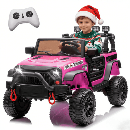 Urday 24V Kids Ride On Car 400W High Power 3.73MPH for Aged 3-7 w/ Remote & Smart Display