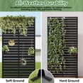 thumbnail image 4 of MAYEERTY Outdoor Metal Privacy Screen - 5ft Black, 5-Panel Classic Louvered Design, Easy Install for Apartment Balcony, 4 of 6