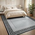 thumbnail image 3 of ODIKA 8'x10' Washable Area Rug Durable, Non-Slip Greek Key Border Interlocking Meander Motif Symmetry Mythology for Living Room, Under Sectional, Family, 3 of 7