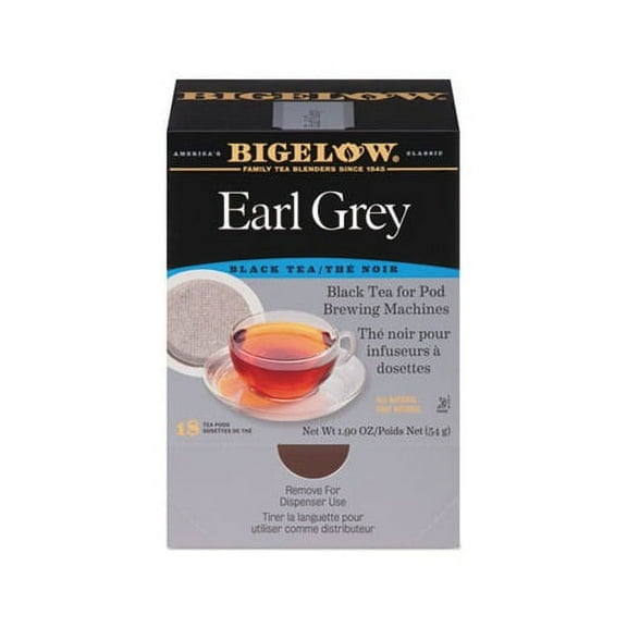 Bigelow RCB08906 1.90 oz. Black Tea Pods - Earl Grey (18/Box)