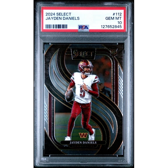 Graded 2024 Panini Select Jayden Daniels #112 Rookie RC Football Card PSA 10 Gem Mint