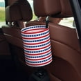 thumbnail image 5 of Honeii American Patriotic Stars And Stripes Print Waterproof Car Trash Can,Waterproof Portable Collapsible Trash Can,Garbage Container fits Most Cars,SUVs,and Trucks, 5 of 7
