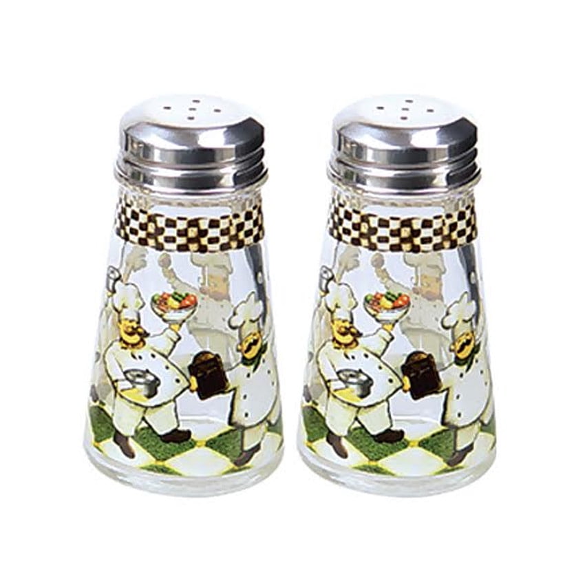 Grant Howard Chefs Glass 3.4 Ounce Salt and Pepper Shaker Set Walmart