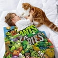 thumbnail image 2 of Plantas vs. Zombis anti-pilling, suave, ligera, esponjosa y acogedora de lujo para hogar y cocina – Perfecta para niños y adultos,70X110cm, 2 of 6