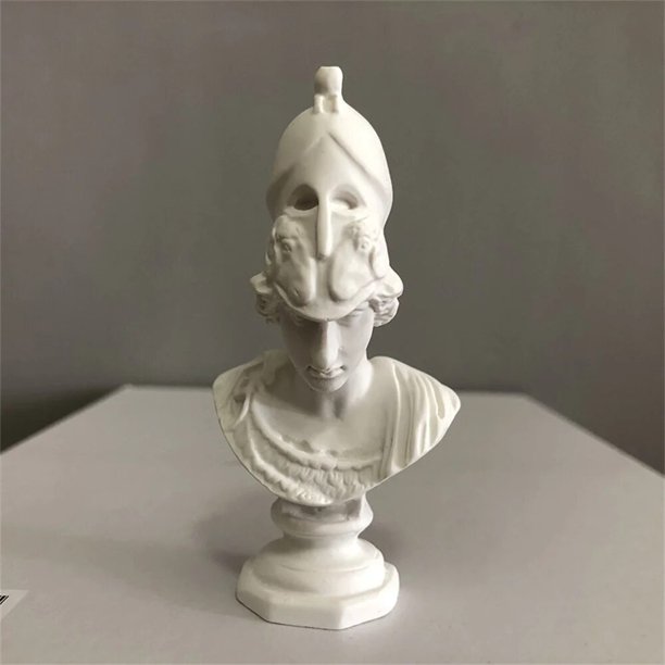 Estatua de David de resina, Mini cabeza, arte de decoración, mitología nórdica, música, figura de artista, estatua, escultura de Arte moderno europeo