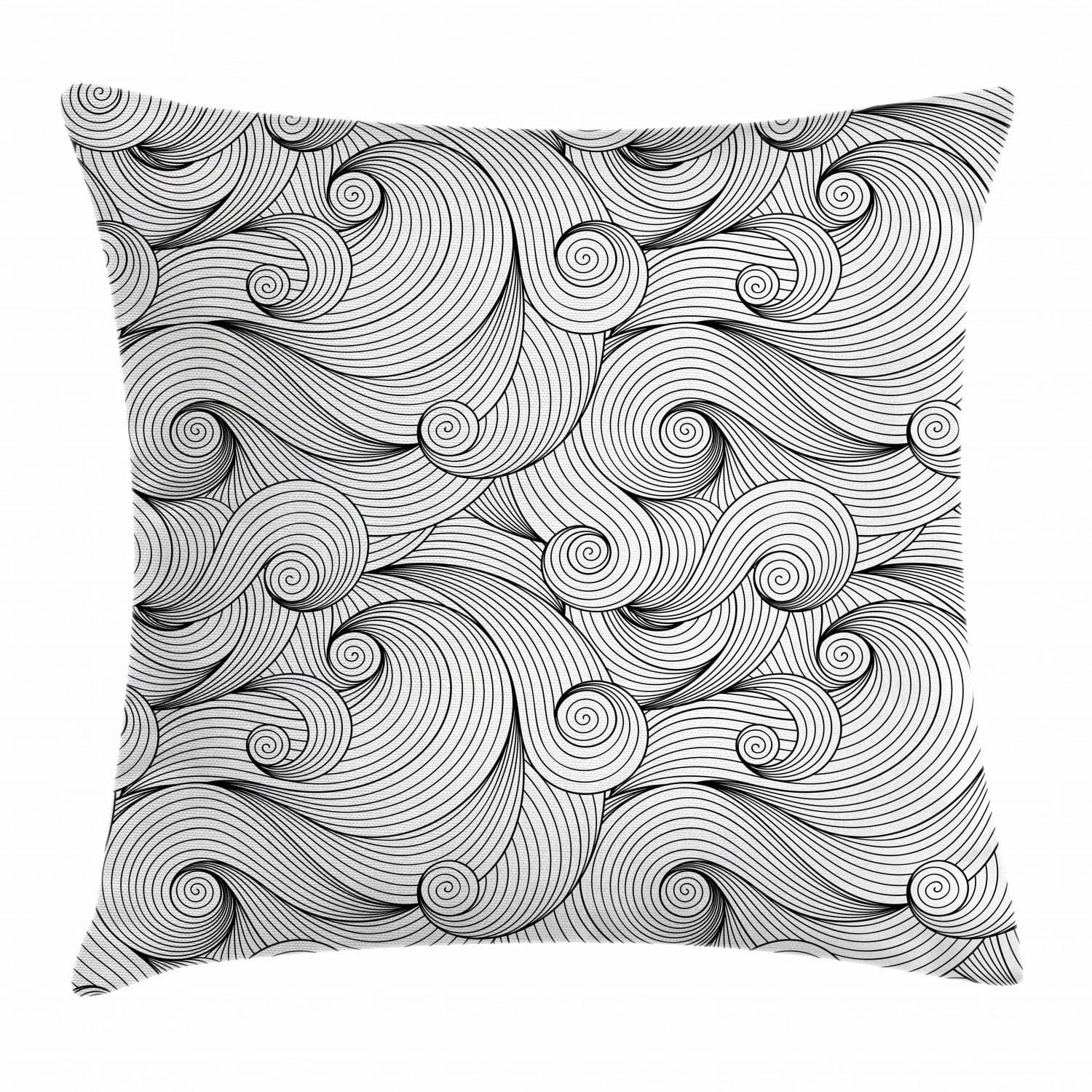 Cushion Cover Stylish Waves Pattern Office Home Car Decoration Pillowcase