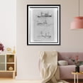 thumbnail image 3 of Historic Framed Print, [Broadside views of three sidewheel steamships:] U.S. Transport Ericcson, U.S. Transport Mayflower, and U.S. Transport Empire City"", 17-7/8" x 21-7/8", 3 of 9