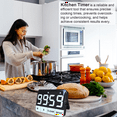 thumbnail image 4 of Temporizador de Cocina, Temporizador de Cocina Digital Ruidoso de 120 DB, Cuenta AtráS con Pantalla LED, Temporizador de Cuenta AtráS MagnéTico, 4 of 5