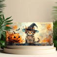 thumbnail image 6 of 1 Pcs 2D Flat License Plate Covers & Frames, Halloween Kitten For Decorative Front, Waterproof For Decoration Aluminum License Plate Covers & Frames Cover For Men Women, 12" X 6", 6 of 7