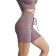 thumbnail image 3 of SAYOO - Calzoncillos de yoga para mujer, cintura elástica con cordón, pantalones cortos de punto ajustados SAYOO  Sexy, 3 of 5