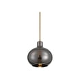 thumbnail image 2 of 360 Lighting Partridge 9 1/2" Modern Pendant Ceiling Light Fixture Dining Room Over Table Kitchen Island Brass Finish Mirror Glass Mini, 2 of 9