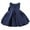 Navy Blue, variant on IDOPIP Flower Girls Bowknot Tutu Dress for Kids Baby Wedding Birthday Party Baptism Formal Dresses