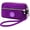 Purple, variant on Women's Nylon Smartphone Wristlets Bag Three Zipper Long Clutch Wallets Purses for Cellphone/Card/Cash/Coin/Bills