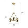 thumbnail image 5 of 52417BKLED Kichler Lighting Baland - 6 LED Small Chandelier In Mid-Century Modern Style-20 Inches Tall and 22 Inches Wide-Black Finish, 5 of 5