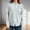 Blue, variant on Womens Floral Jacquard Cardigan, Crew Neck Button Front Fall Winter Blue L