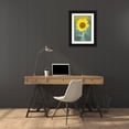 thumbnail image 3 of Jaynes Gallery 23x32 Black Ornate Wood Framed with Double Matting Museum Art Print Titled - California Abstract of sunflower, 3 of 4