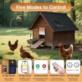 thumbnail image 3 of Automatic chicken coop door APP control, solar powered chicken coop door opener with programmable timer, 10 meter remote control, light sensor, USB rechargeable, anti pinch, automatic chicken coop do, 3 of 7