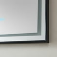 thumbnail image 5 of Vinnova Teruel 24" Rectangle Black Framed LED Wall Mount Bathroom Vanity Mirror, 5 of 9
