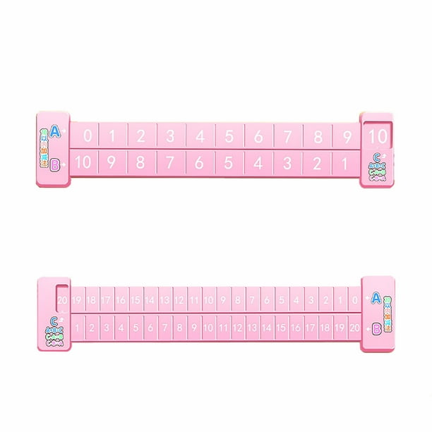 Organizador de escritorio con regla. Regla de descomposición matemática para niños. Regla de descomposición matemática para niños. Útiles escolares. Útiles para profesores. Útiles escolares. Accesorio