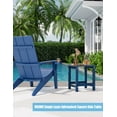 thumbnail image 7 of Outside Adirondack Square Side Table Weather Resistant Patio Table-Navy, 7 of 7