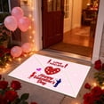 thumbnail image 1 of BotaniNest Valentine's Day Heart Envelope Design Soft Area Rug For Bedroom Living Room Floor Mat, 1 of 6