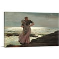 thumbnail image 1 of ARTCANVAS A Light on the Sea 1897 Canvas Art Print by Winslow Homer - Size: 26" x 18" (1.50" Deep), 1 of 9