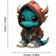 thumbnail image 2 of 15cm Cool Dragon Figures Halloween Dinosaur Statue 2023 Cute Dragon Sculpture Animal Figure Decoration For Outdoor Garden Decor, 2 of 2