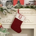 thumbnail image 2 of Xuniizn Personalized Christmas Stockings with Initials - Custom Embroidered Stocking Set, Luxury Velvet Xmas Stockings for Family, Holiday Christmas Decorations, Red, New Model Q, 2 of 4