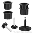 thumbnail image 1 of 4 Ensembles de Pièces de Rechange pour Base de Parasol de Patio Extérieur Support de Base de Parasol Anneau de Trou Bouchon de Couverture et Capuchon, 1 of 5