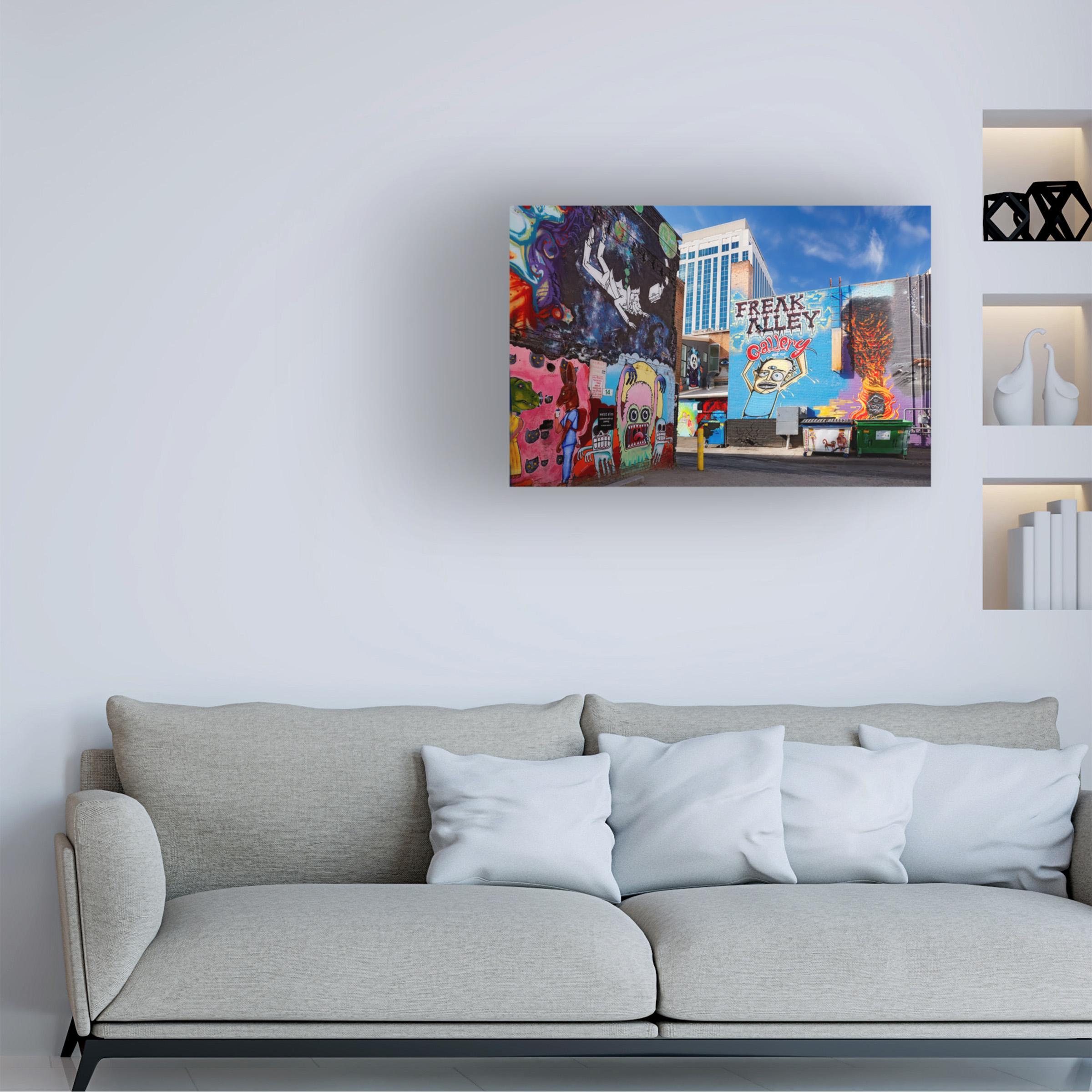 Trademark Fine Art 'Boise Freak Alley' Canvas Art by Mike Jones Photo