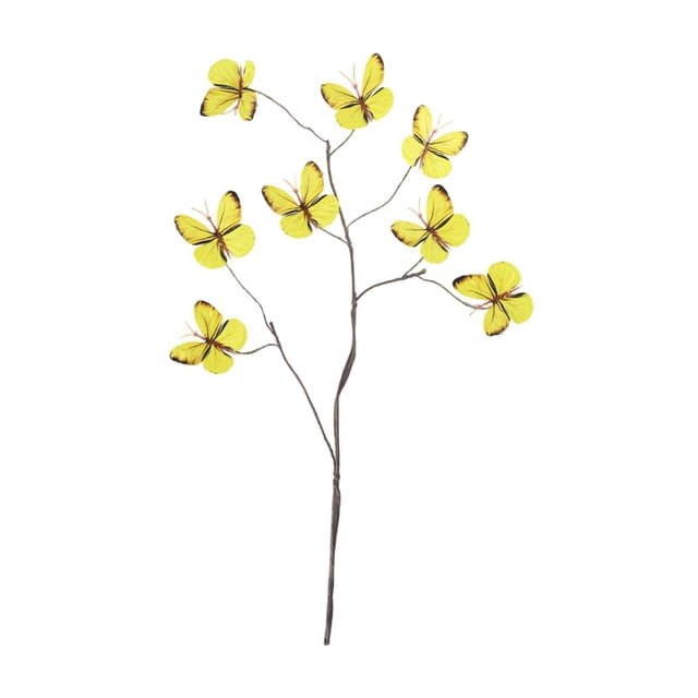 Arreglo floral con ramas de mariposas artificiales para cumpleaños. Ideal para hacer ramos de flores. Estilo G