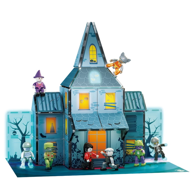 PICASSO TILES Haunted House Magnetic Tiles 56PCS STEM Construction