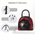 thumbnail image 4 of Fotbe Mysterious Hooded Wolf Bolsa de Almuerzo con Estampado, Lonchera Aislada, Contenedor de Comida Reutilizable Tipo Cooler a Prueba de Fugas, 4 of 6