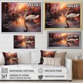 thumbnail image 4 of Designart "A Mystic Swan At Dawn" Animals Swans Floater Framed Wall Decor, 4 of 5