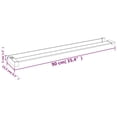 thumbnail image 5 of vidaXL Shower Shelf for Walk-in Shower Wall Black 35.4" Aluminum, 5 of 42
