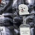 thumbnail image 4 of WIRESTER Design Acrylic Key Card Holder Belt Clip Reel Id Badge Retractable - Maltese Dog, 4 of 5