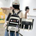 thumbnail image 3 of Mochila escolar multifuncional 5 en 1 para niñas, bolsas de libros para estudiantes, mochila escolar de gran capacidad para adolescentes, mochila de viaje informal para mujeres, 3 of 4