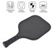thumbnail image 3 of Raqueta de paleta Pickleball de fibra de carbono portátil para deportes al aire libre, entrenamiento, Control óptimo de la pelota, 3 of 8