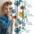 thumbnail image 3 of Blackout Kids Curtains,White Cartoon Dragons Snails Pattern Childrens Insulated Curtains Set Of 2,Bedroom Essentials,Toddler Room Decor 42"x54", 3 of 5