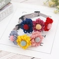 thumbnail image 3 of Flmtop Pet Collar Flower Decor Adjustable Woolen Yarn Decorative Dog Necklace for Party, 3 of 9