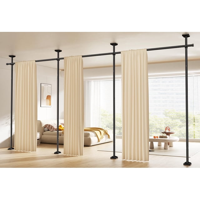 Barra separadora de ambientes SUNALLY ajustable de 1,2 a 4,3 m de altura