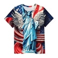 thumbnail image 6 of Fengactive Kids Girls Boys 4th of July Independence Day Short Sleeve T Shirt Size 3T-14T Cute Print Casual Top, 6 of 6