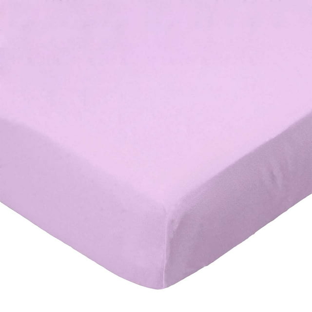 SheetWorld 100% Cotton Flannel Fitted Crib Toddler Sheet 28 x 52, Flannel FS13 - Lilac